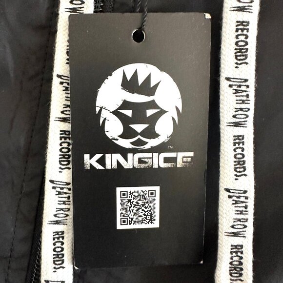 Death Road Records Track Suit Nylon Windbreaker Parachute Red Black Hooded - Picture 9 of 16